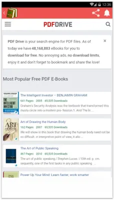 Free library android App screenshot 2